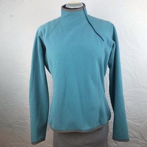 Arc’teryx teal 1/4 zip popover fleece long sleeve